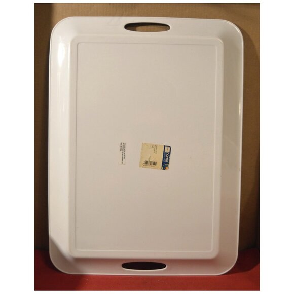 Lot of 2 Leaf Pattern "Luscious Green" Serving Tray Plastic ~18-3/4" L JC Penney - Picture 2 of 4